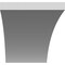 Ekena Millwork 3 1/2-in. W x 34-in. D x 40-in. H Thorton Architectural Grade PVC Knee Brace BRCP035X34X40THR - alternate 4